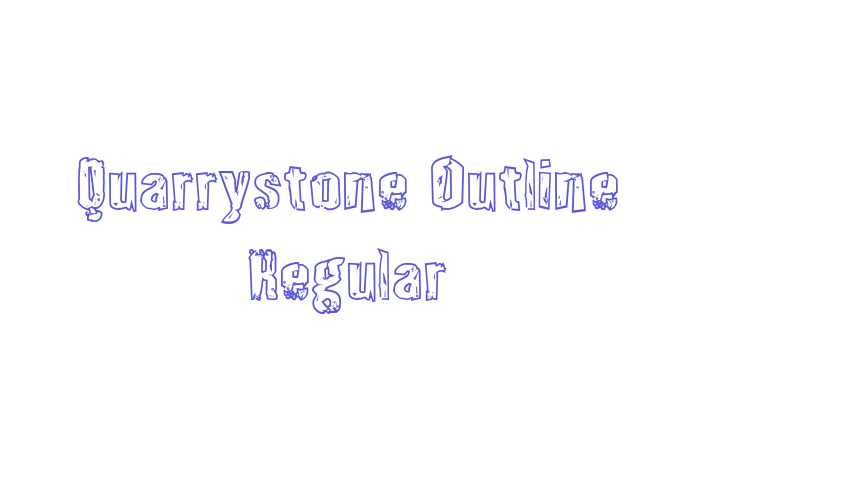 Quarrystone Outline Regular Font Download