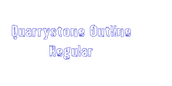 Quarrystone Outline Regular Font Download