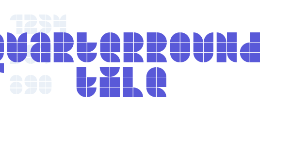 Quarterround Tile font free