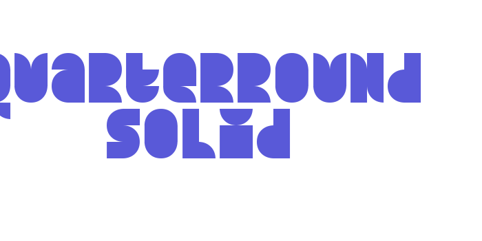 Quarterround Solid Font Download