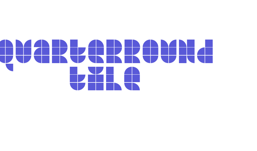 Quarterround Tile Font