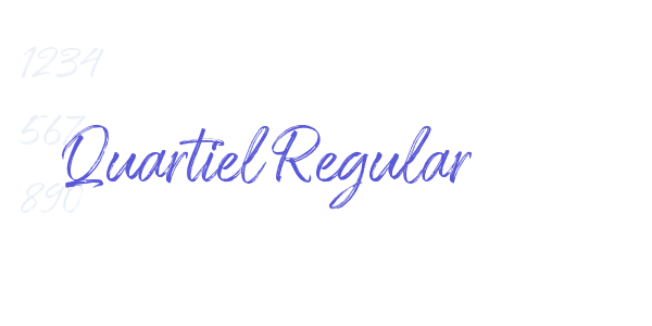 Quartiel Regular font