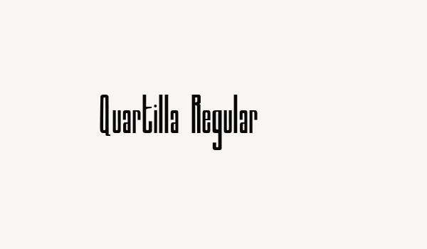 Quartilla Regular Font