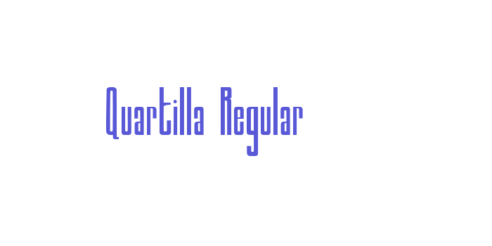 Quartilla Regular Font