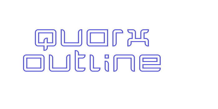 Quarx Outline Font Download