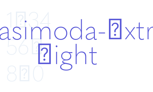 Quasimoda-Extra Light Font Download