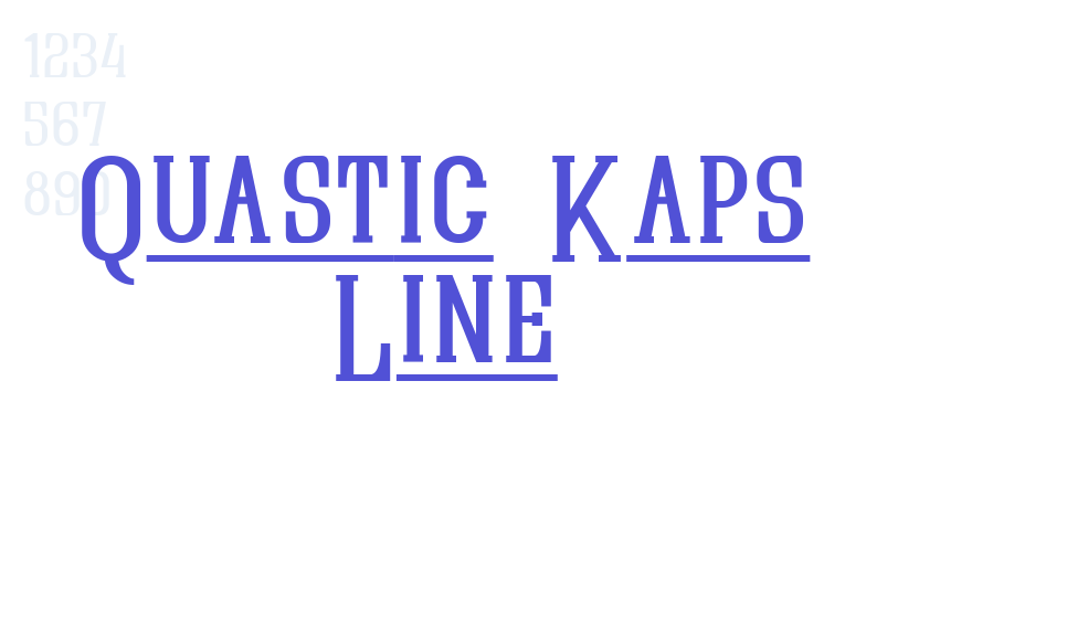 Quastic Kaps Line-font-download