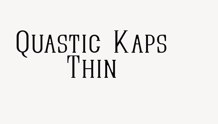 Quastic Kaps Thin font download