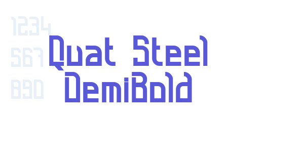 Quat Steel DemiBold font free