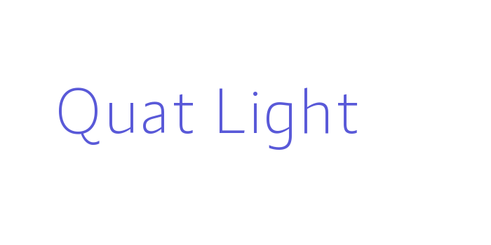 Quat Light Font Download