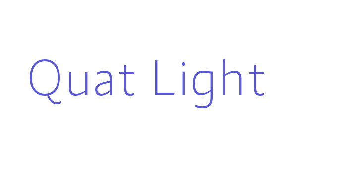 Quat Light Font