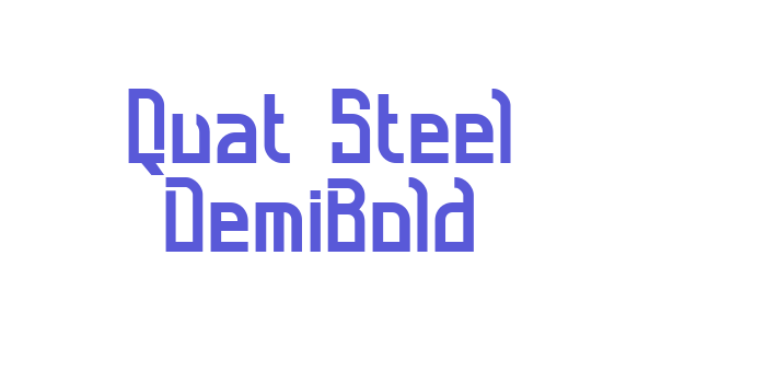 Quat Steel DemiBold Font Download