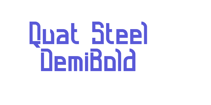 Quat Steel DemiBold Font