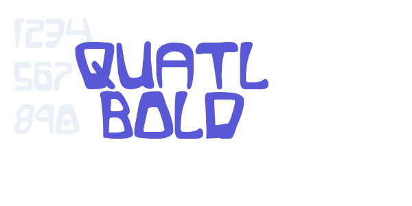 Quatl Bold font free