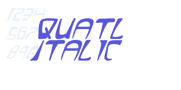 Quatl Italic font