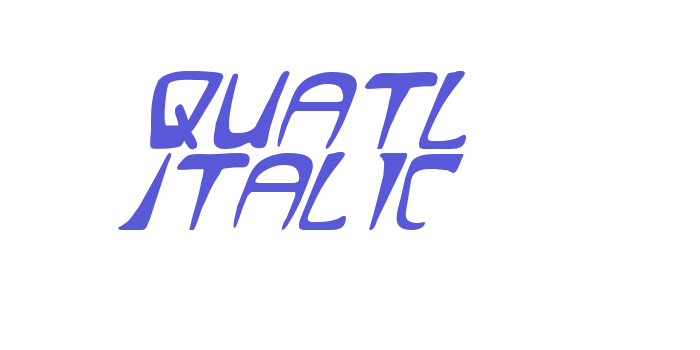 Quatl Italic Font Download