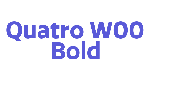 Quatro W00 Bold Font Download