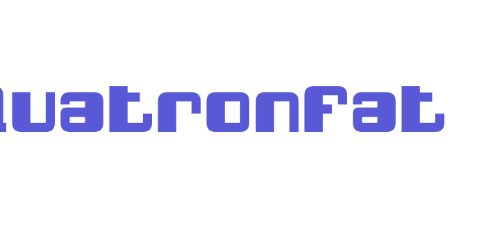 QuatronFat Font Download