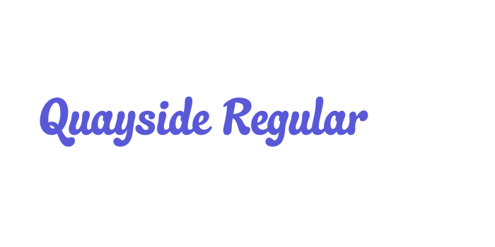 Quayside Regular Font Download