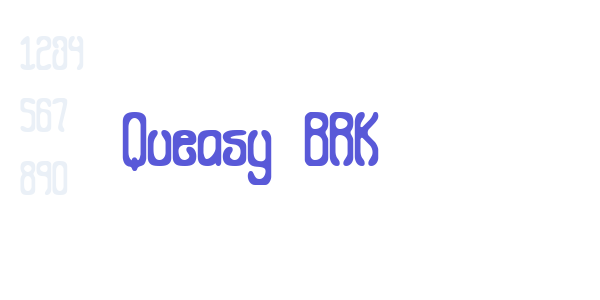 Queasy BRK font