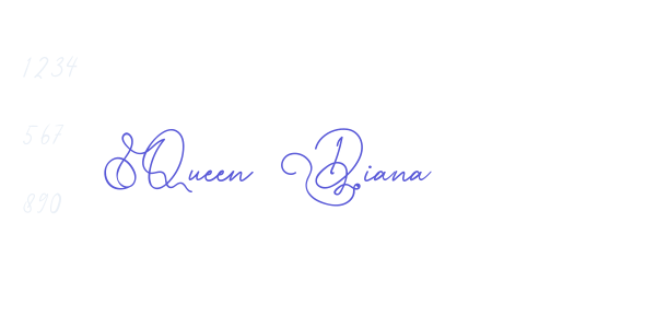 Queen Diana font free