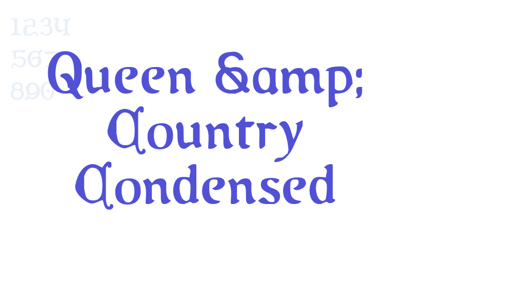 Queen & Country Condensed-font-download