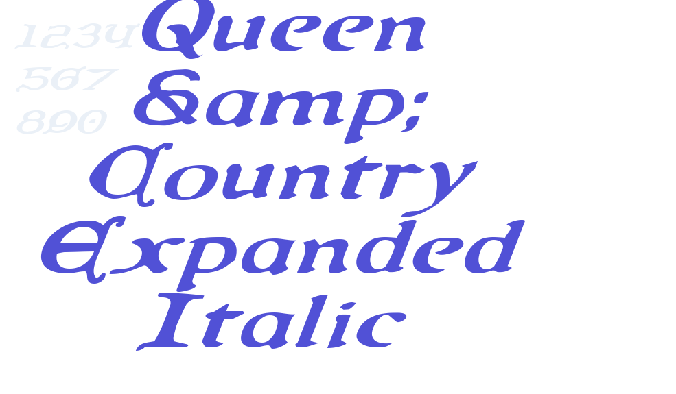 Queen & Country Expanded Italic-font-download