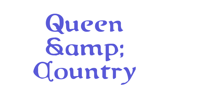 Queen & Country Font Download