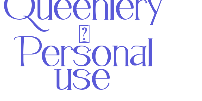 Queenlery – Personal use Font Download