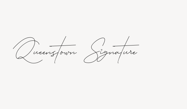 Queenstown Signature Font