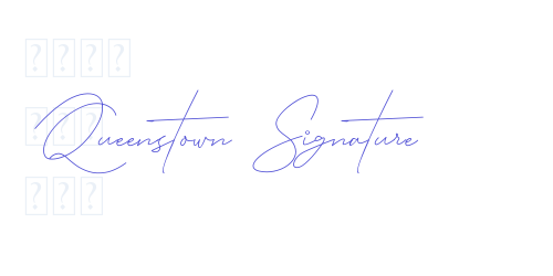 Queenstown Signature-font-download
