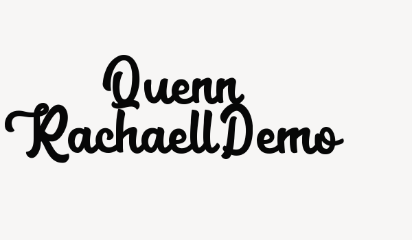 Quenn RachaellDemo Font