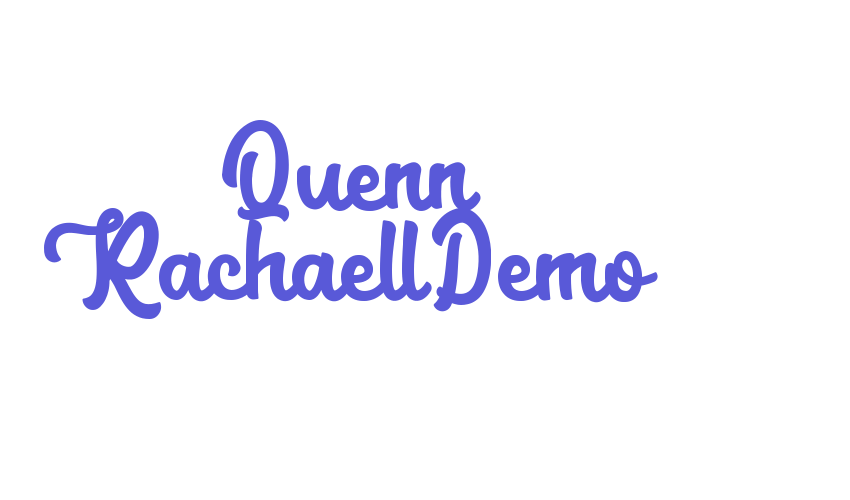 Quenn RachaellDemo Font