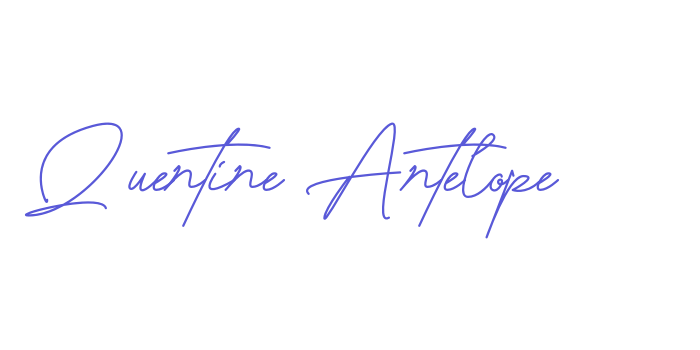 Quentine Antelope Font Download