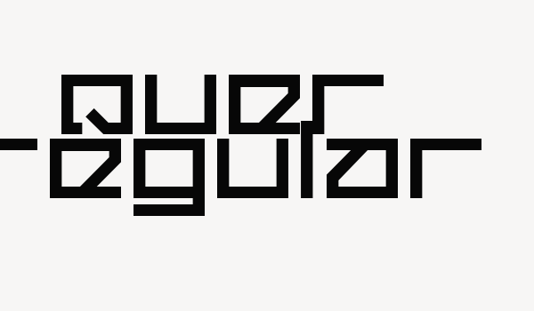 Quer Regular Font