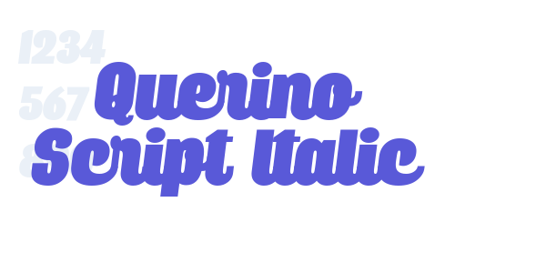 Querino Script Italic font free