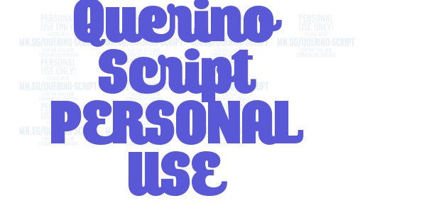 Querino Script PERSONAL USE font