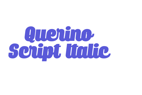 Querino Script Italic Font