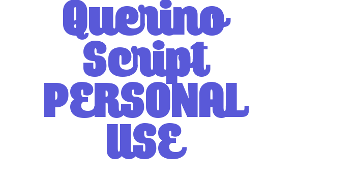 Querino Script PERSONAL USE Font Download