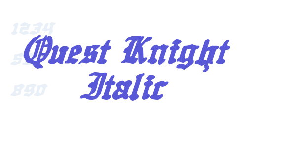 Quest Knight Italic font free