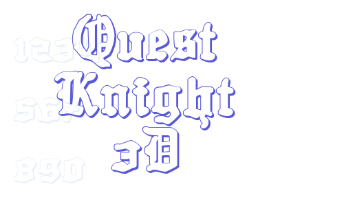 Quest Knight 3D Font Download