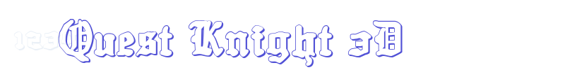 Quest Knight 3D-font