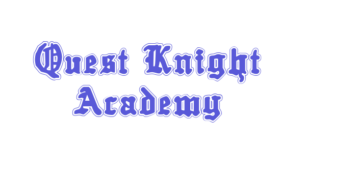 Quest Knight Academy Font Download