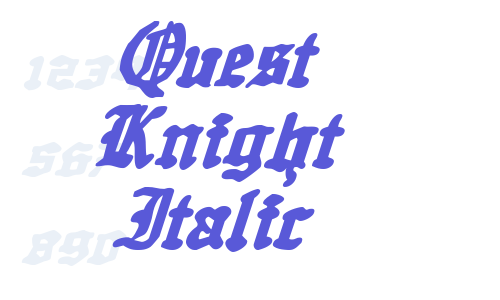 Quest Knight Italic Font Download