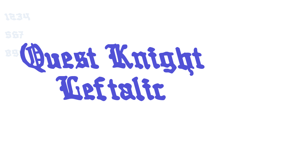 Quest Knight Leftalic-font-download