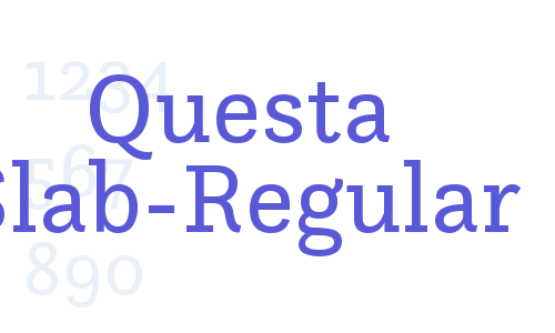 Questa Slab-Regular Font