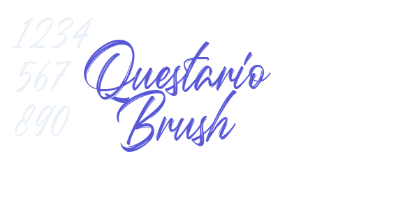 Questario Brush font free