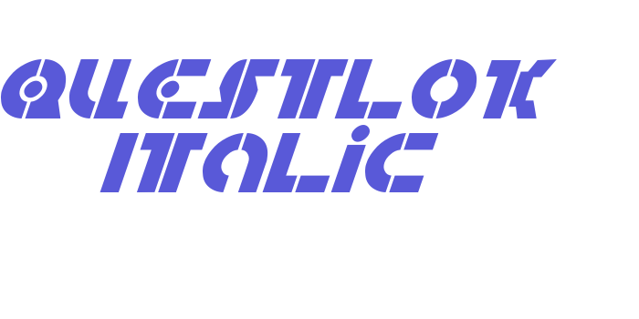 Questlok Italic Font Download