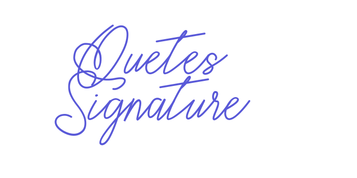 Quetes Signature Font