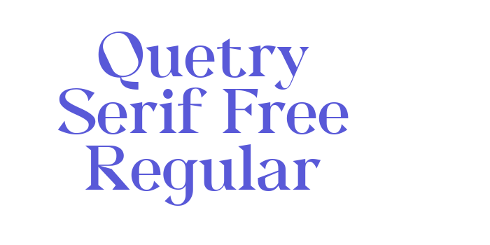 Quetry Serif Free Regular Font Download